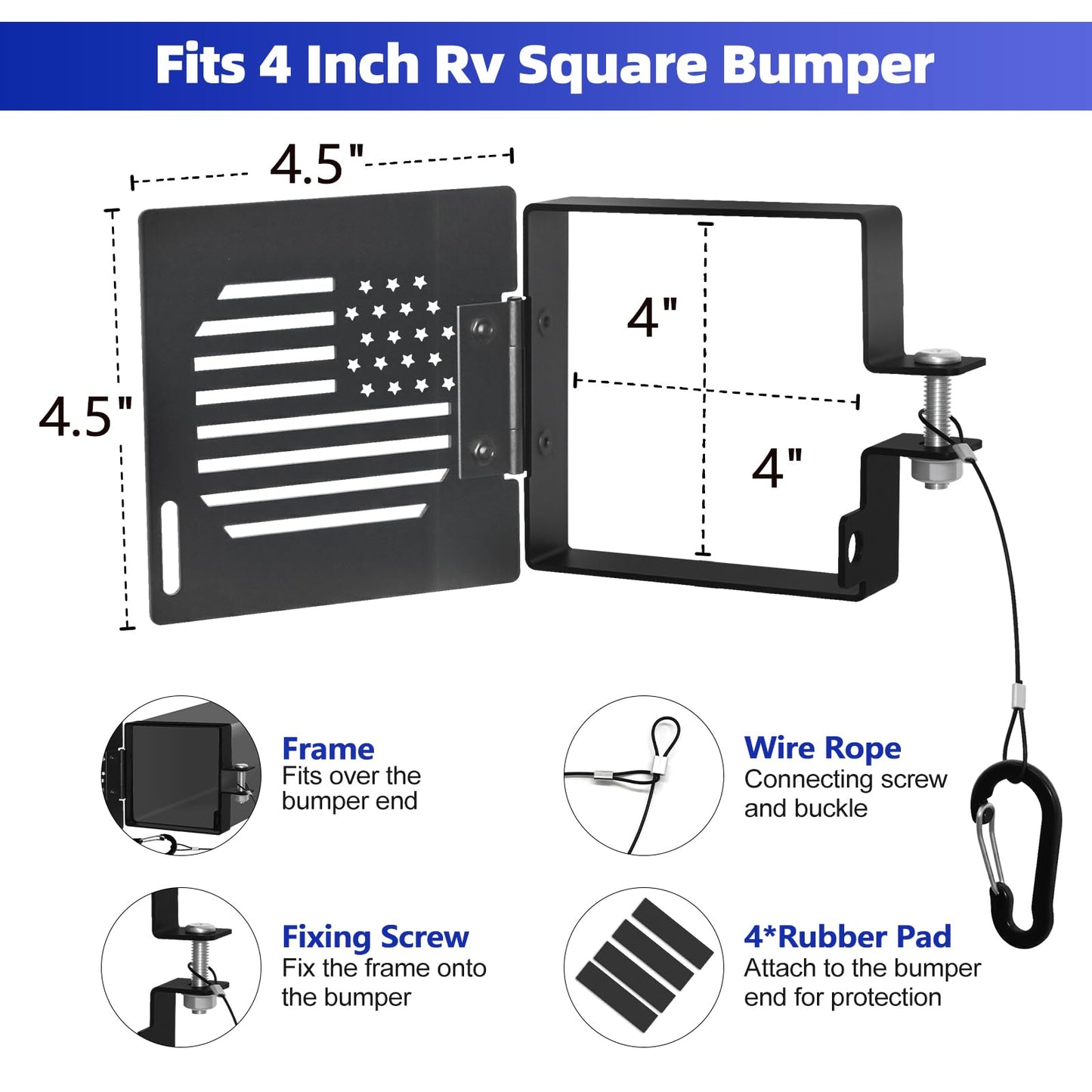 Aluminum Vented RV Bumper End Caps