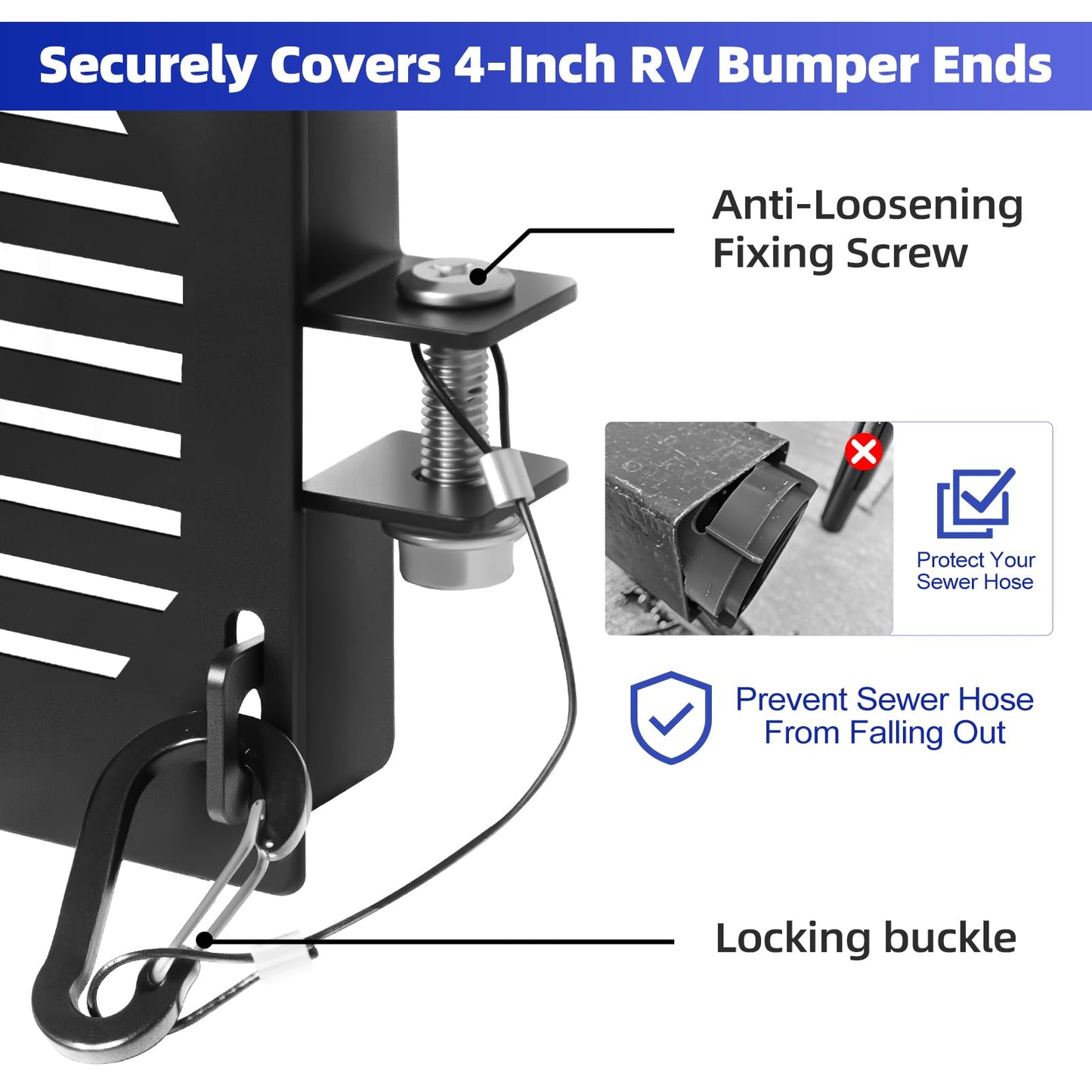 Aluminum Vented RV Bumper End Caps